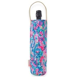 Lilly Pulitzer Insulated Wine Bag in Blue Surf Flim Flam
